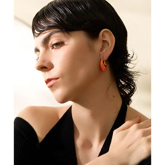Acrylic Chunky Hoop Earrings