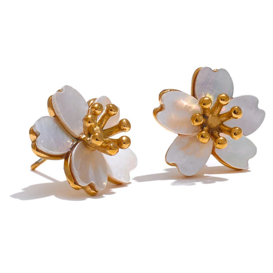 Flower Earrings Studs