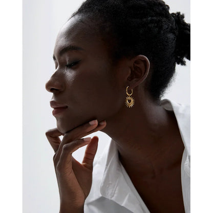 Sun Gold  Drop Earrings