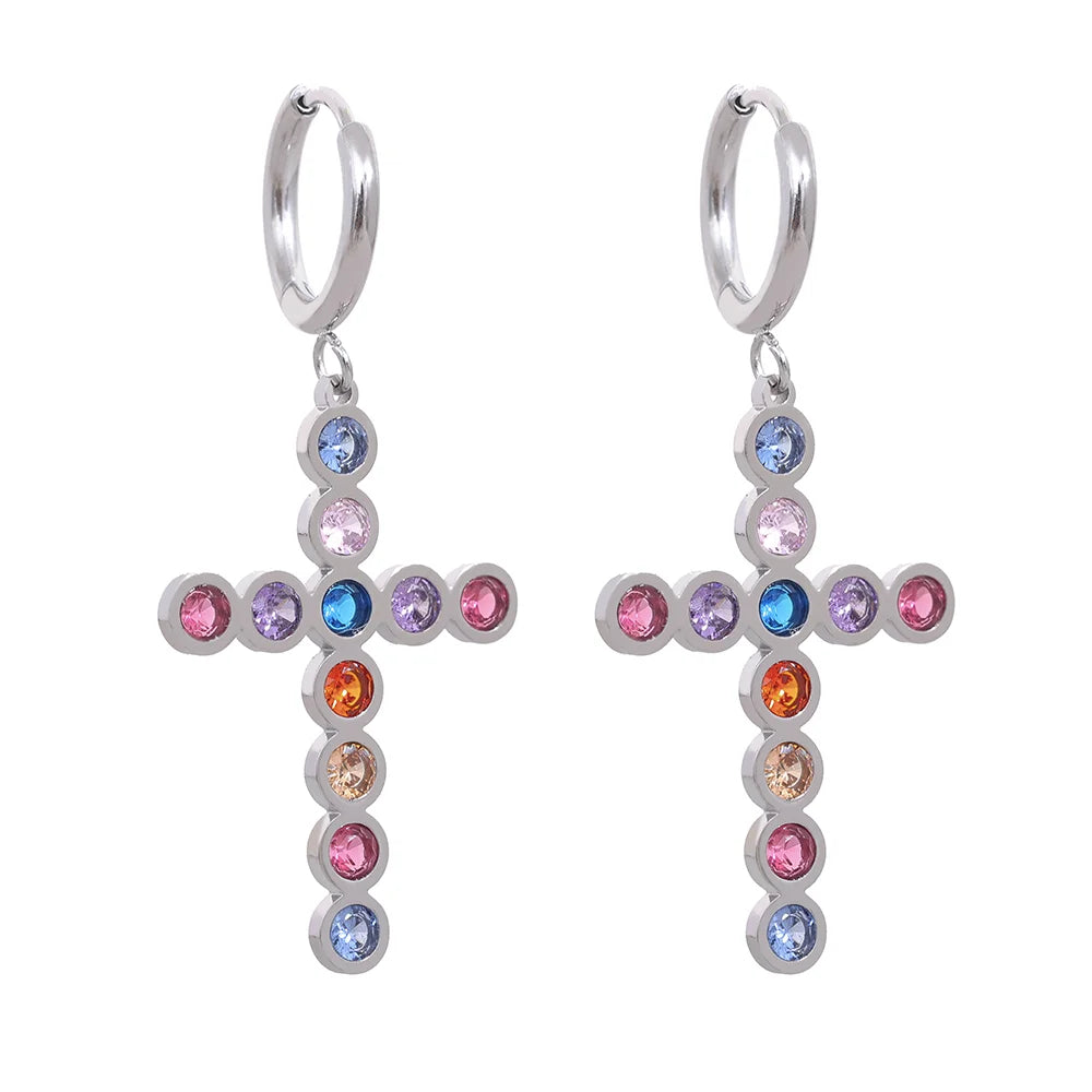 Cross earrings