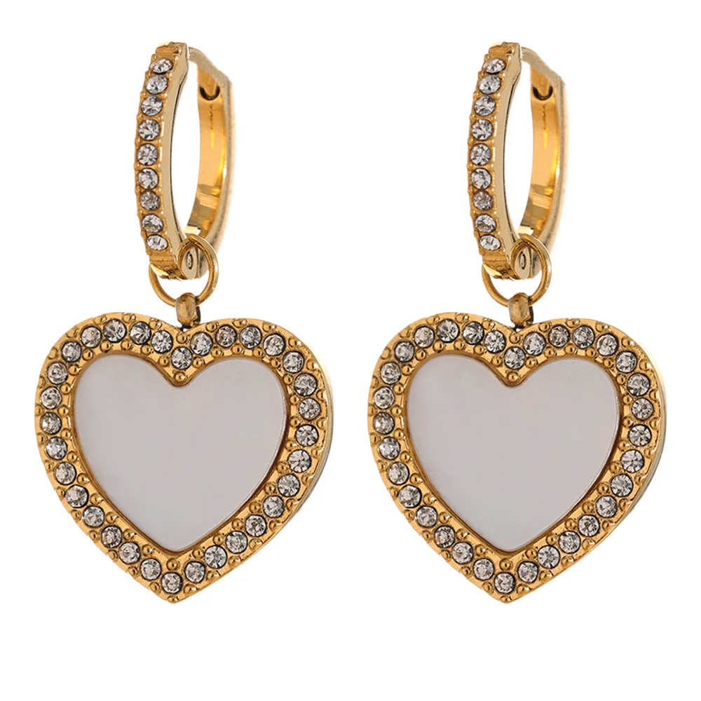 Dangle Heart Earrings