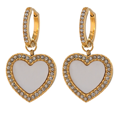 Dangle Heart Earrings