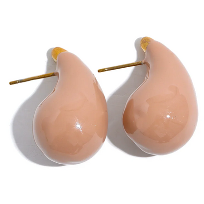 Y2K Enamel Water Drop Earrings