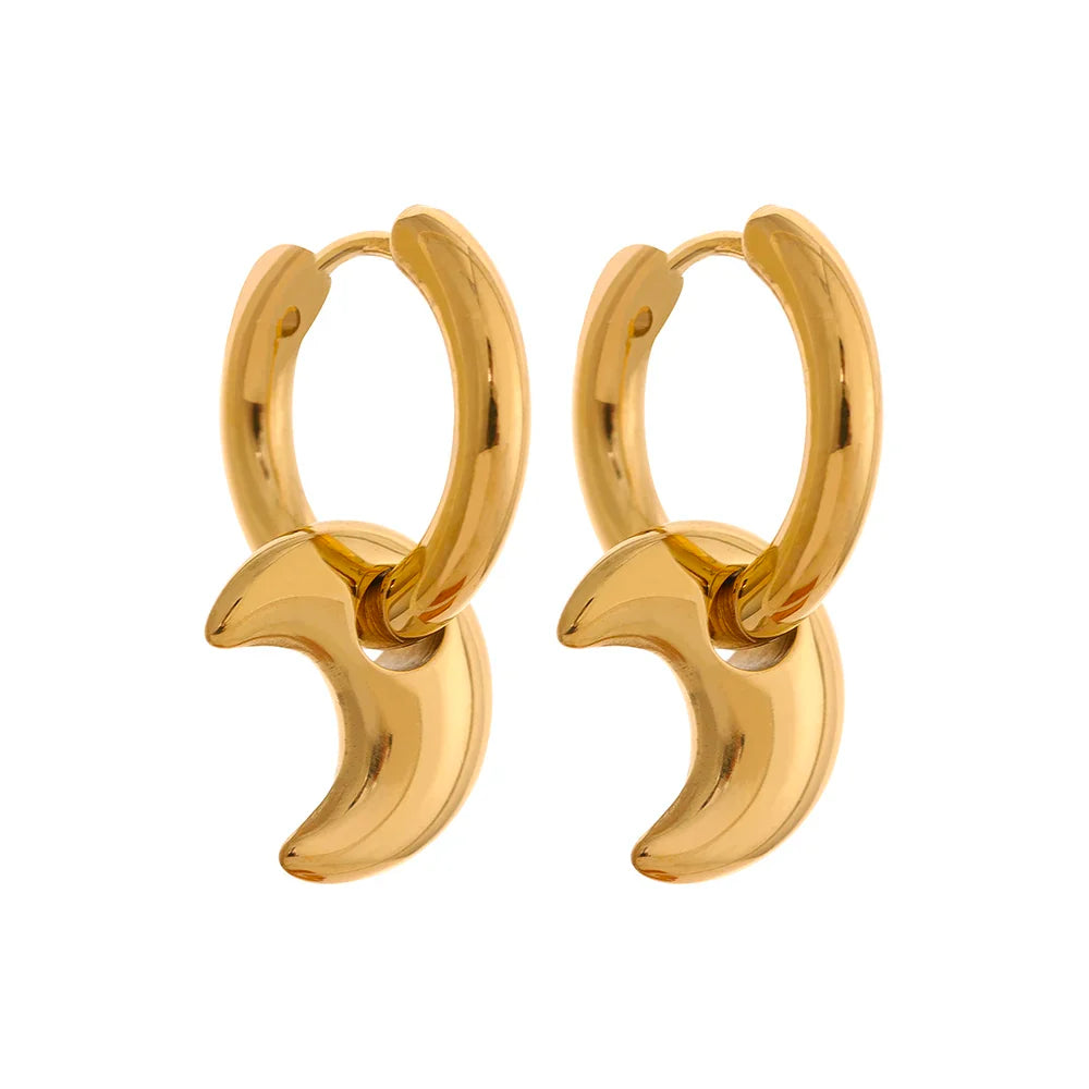 Moon And Star Earrings