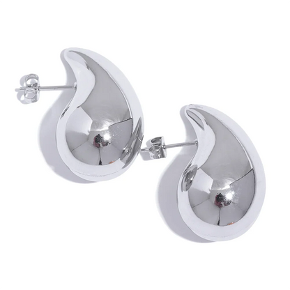 Chunky Water Drop Big Stud Earrings