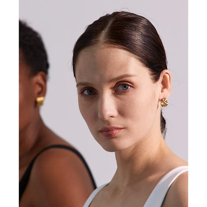 Texture Geometric Earrings