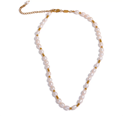 Boho Pearl Necklace