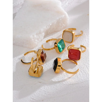 Cats eye stone ring