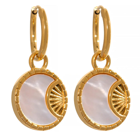 Star & Moon Drop Earrings