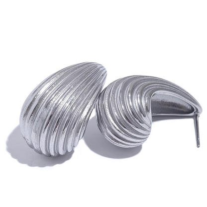 Stripe Half Empty Earrings