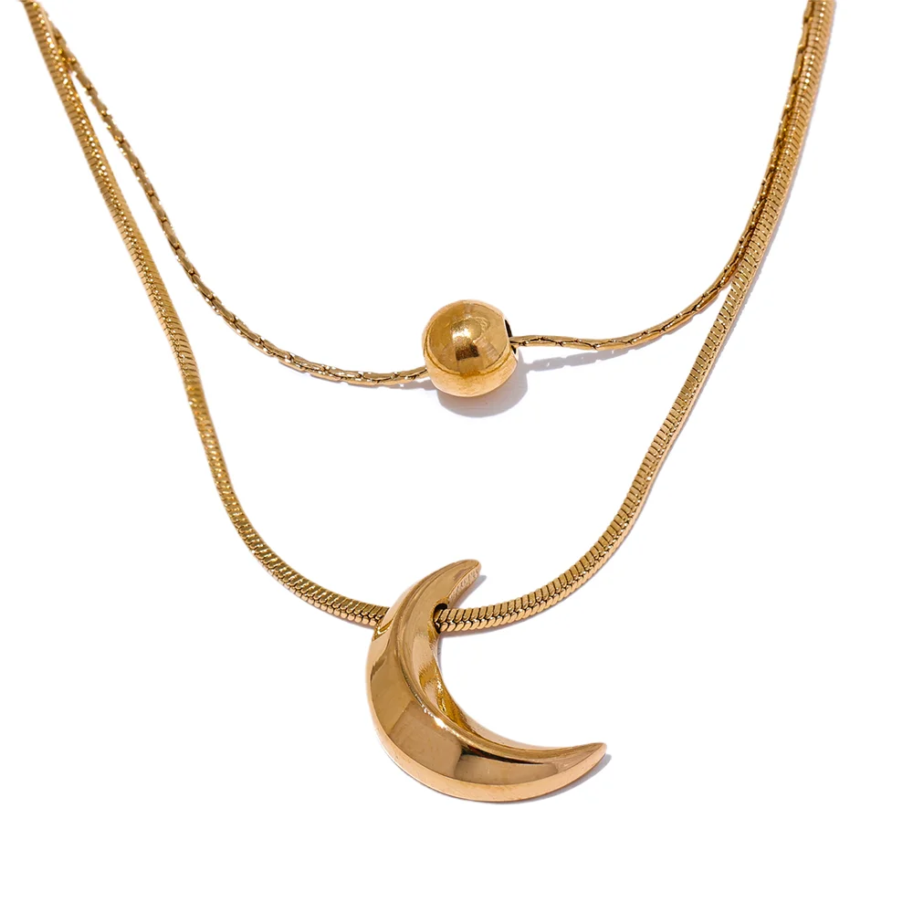 Gold Moon Necklace