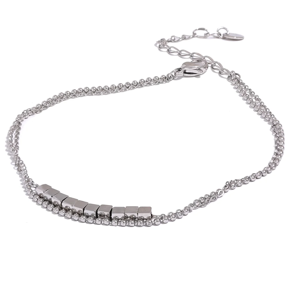 Square Bead Anklet