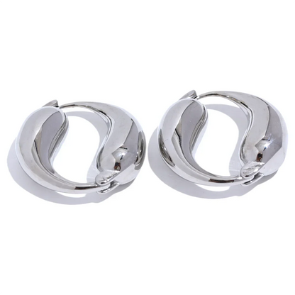 Water Drop Hoop Earrings