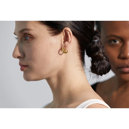 Texture Geometric Earrings