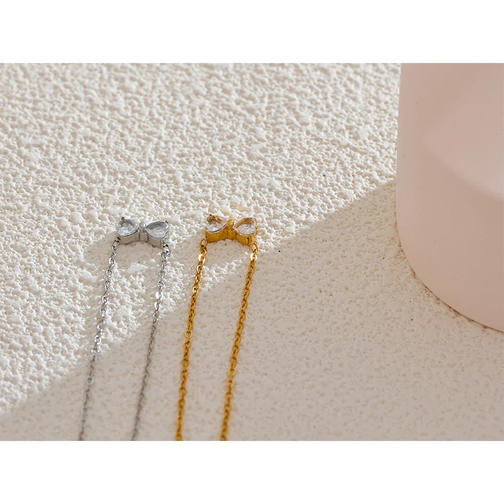 Gold Bow Necklace