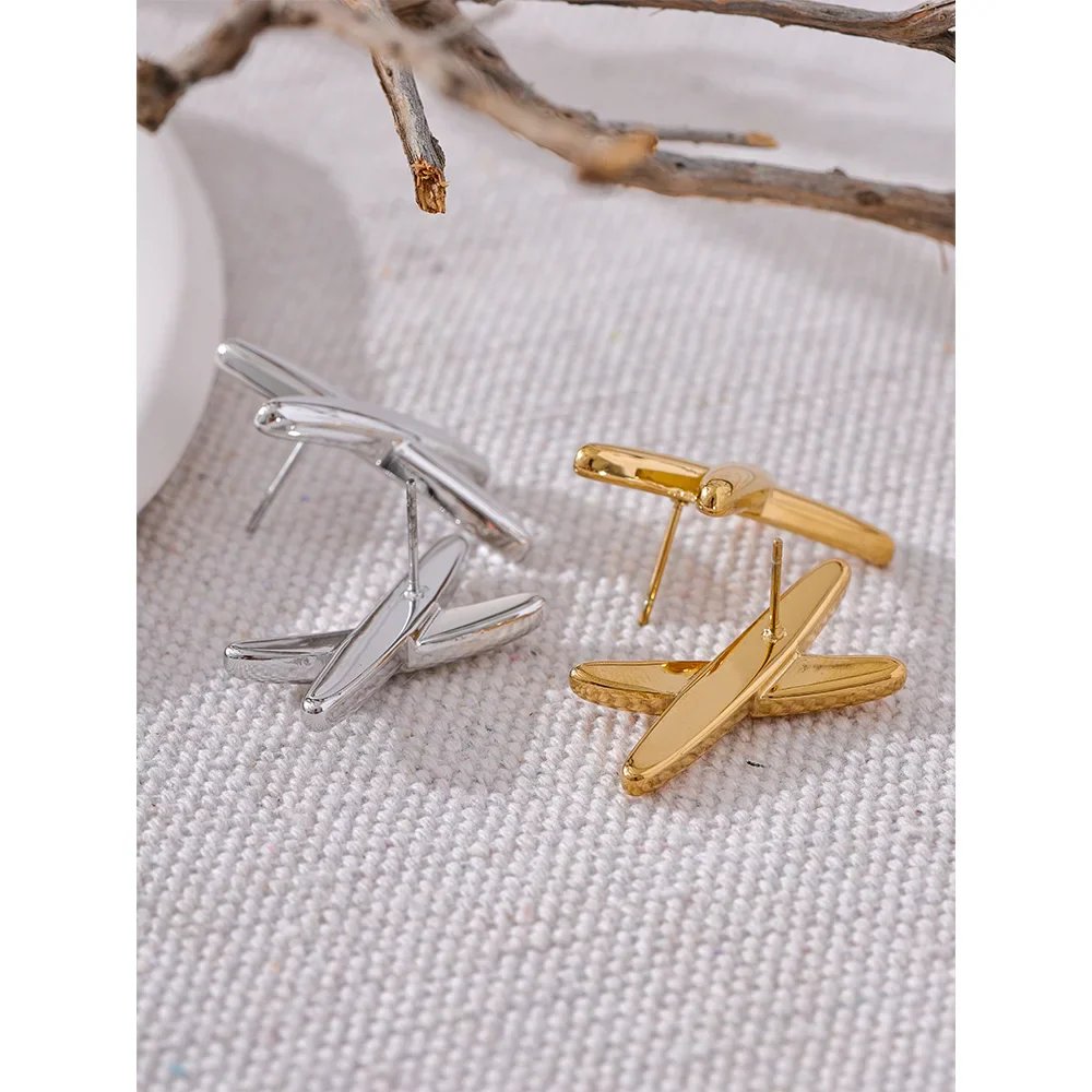 X Stud Earrings