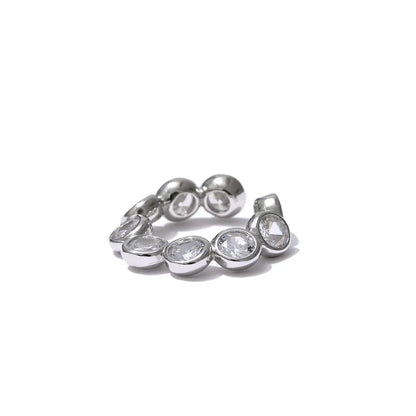 Cubic Zirconia Clip-On Earrings