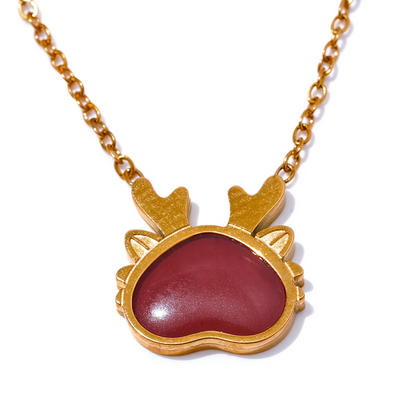 Red Dragon Pendant Necklace