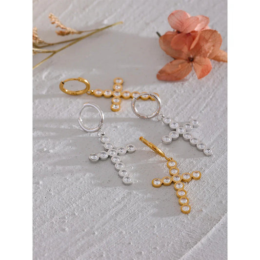 Cross earrings