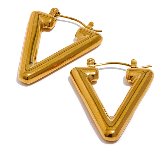 Triangle Hoop Earrings