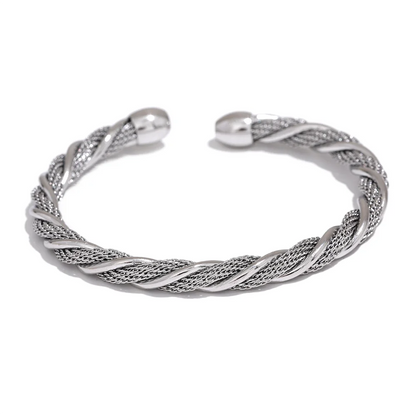 Twisted Round Cuff Bracelet