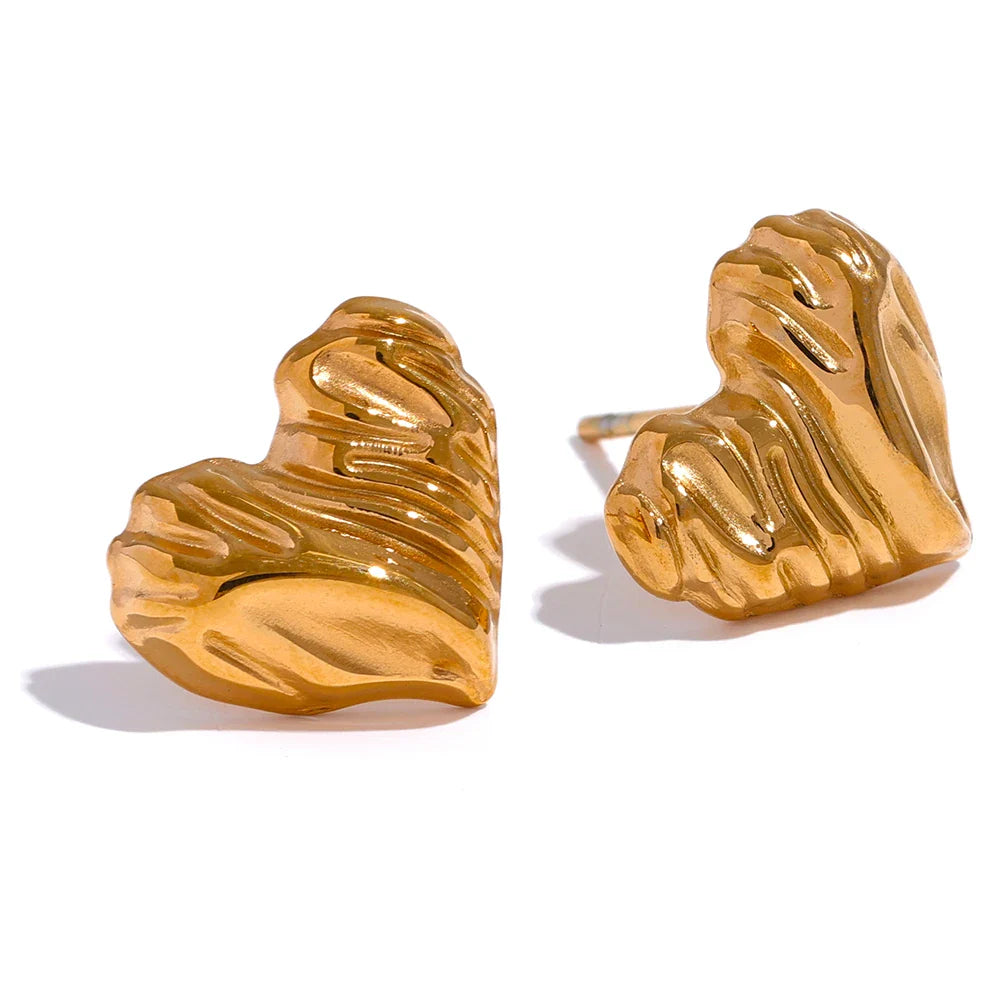 Heart Stud Earrings