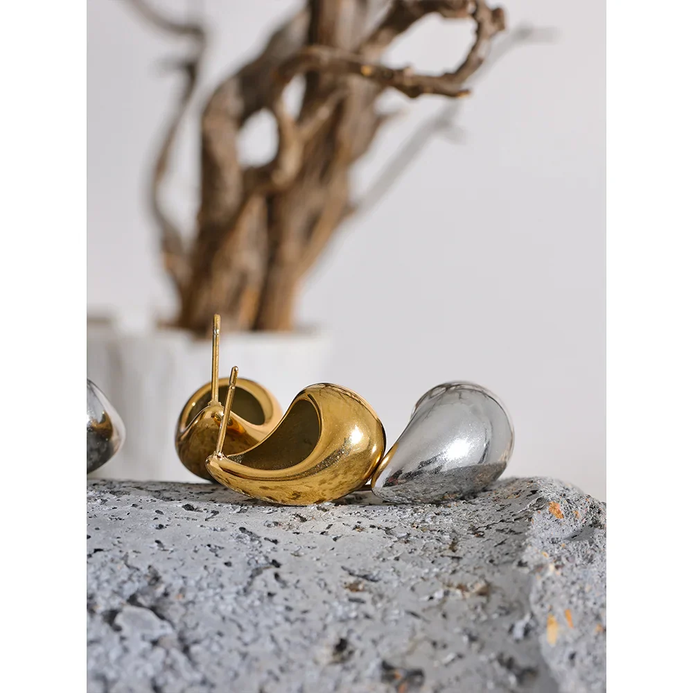 Water Drop Half Empty Earrings