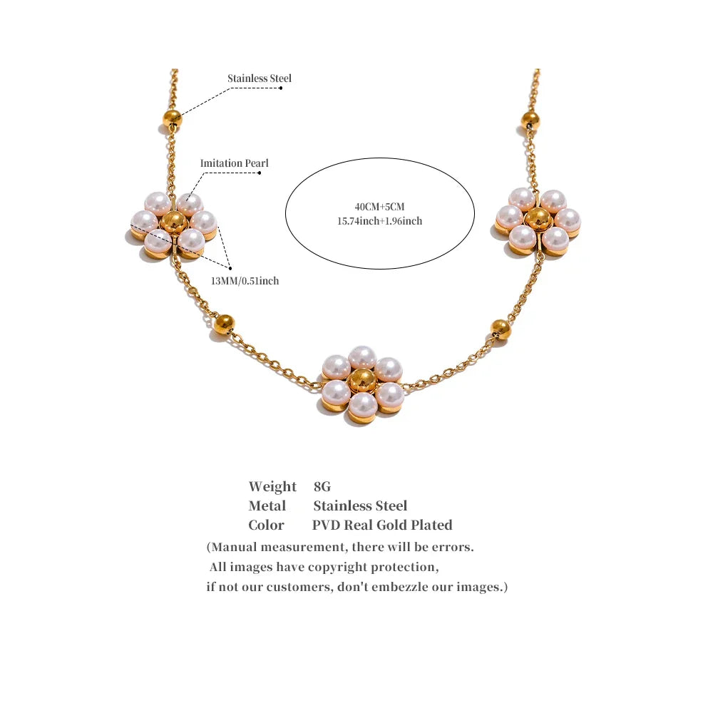 Beaded Flower Necklace