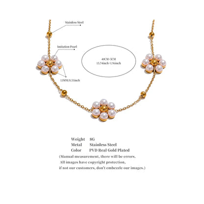 Beaded Flower Necklace