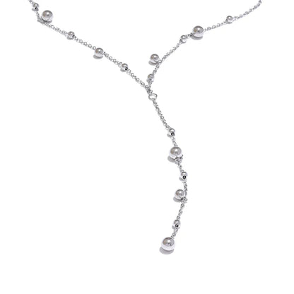 Elegant Gold Bead Pendant Necklace