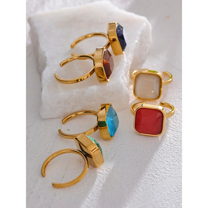 Cats eye stone ring
