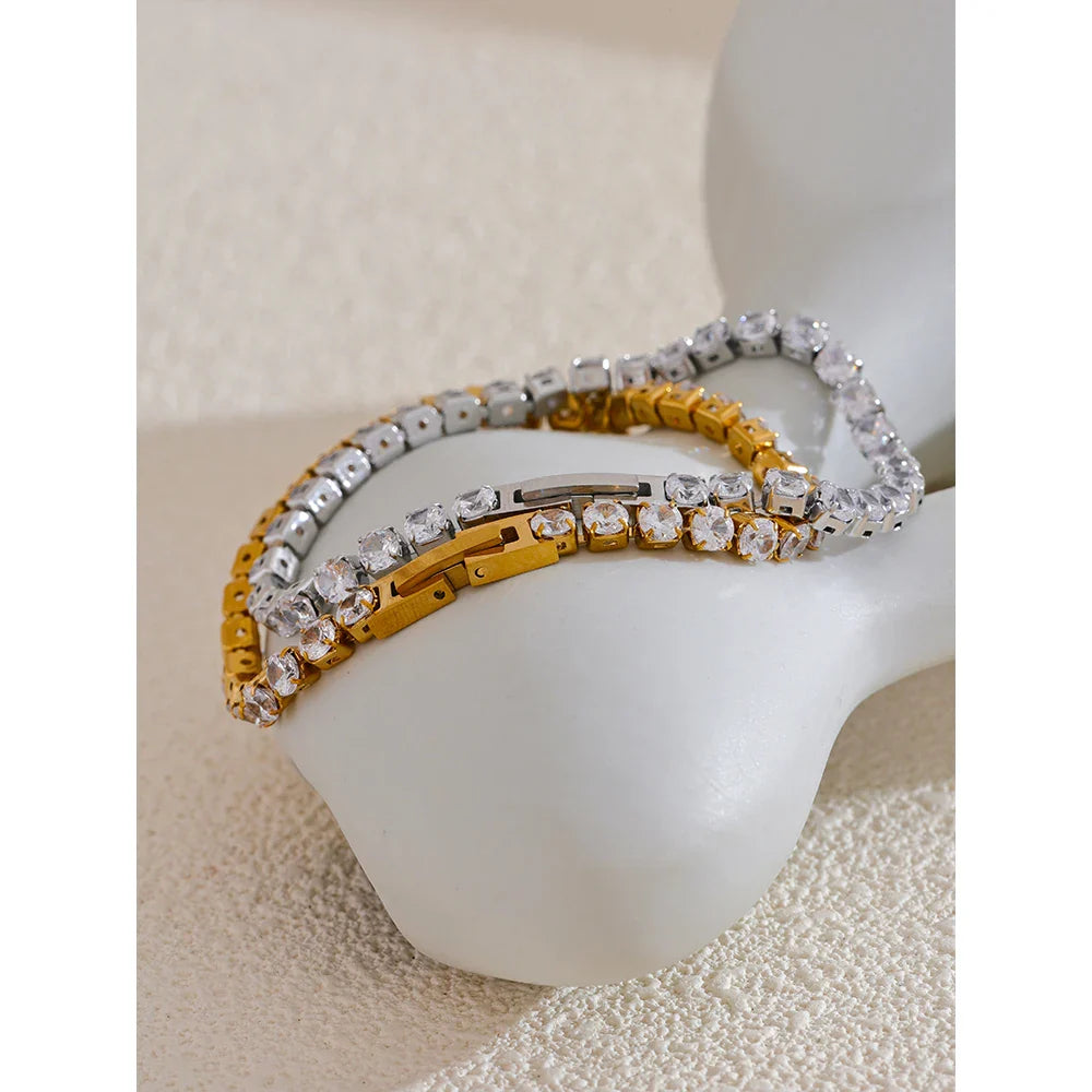 Cubic Zirconia Tennis Bracelet