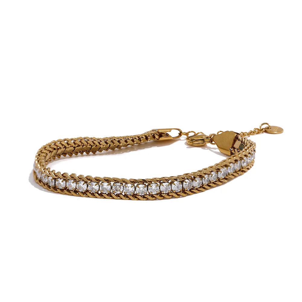 CZ Chain Bracelet