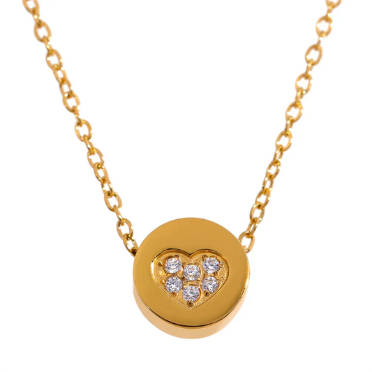 Heart CZ Necklace