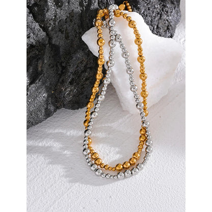 Gold Ball Chain Necklace