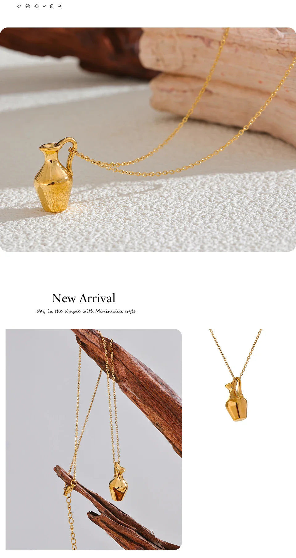 Unique Gold Necklace