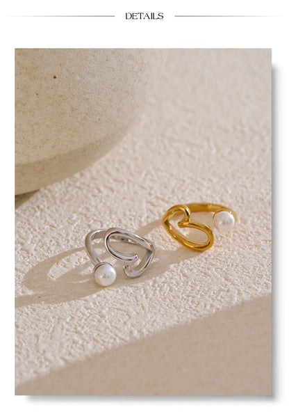 Gold Ring With Pearl
