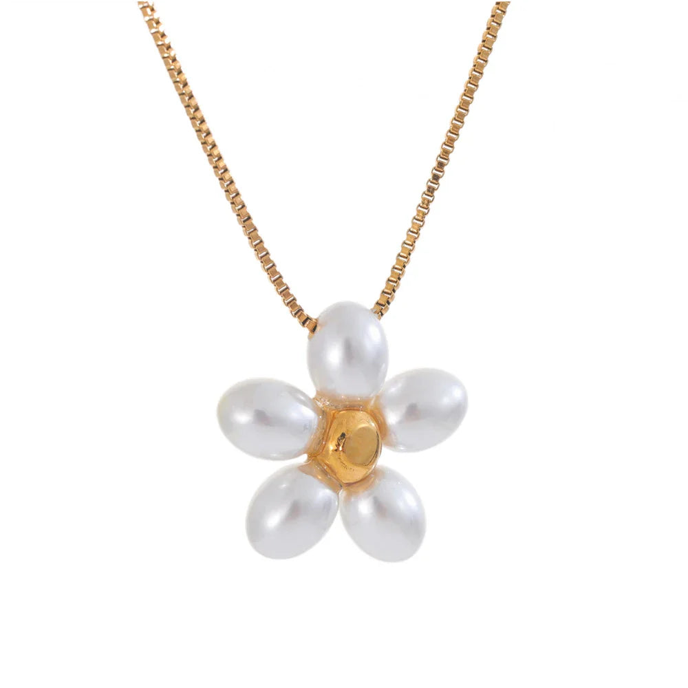 Gold Flower Pendant