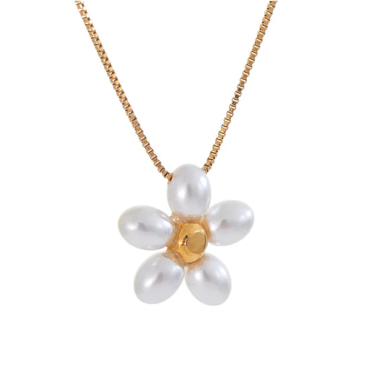 Gold Flower Pendant