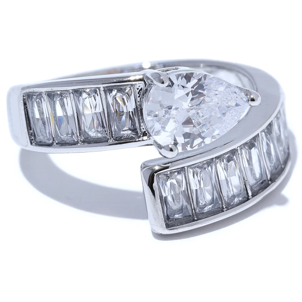 Colorful Shiny Cubic Zirconia Gold Color Ring
