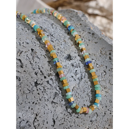 Opal Bead Necklace