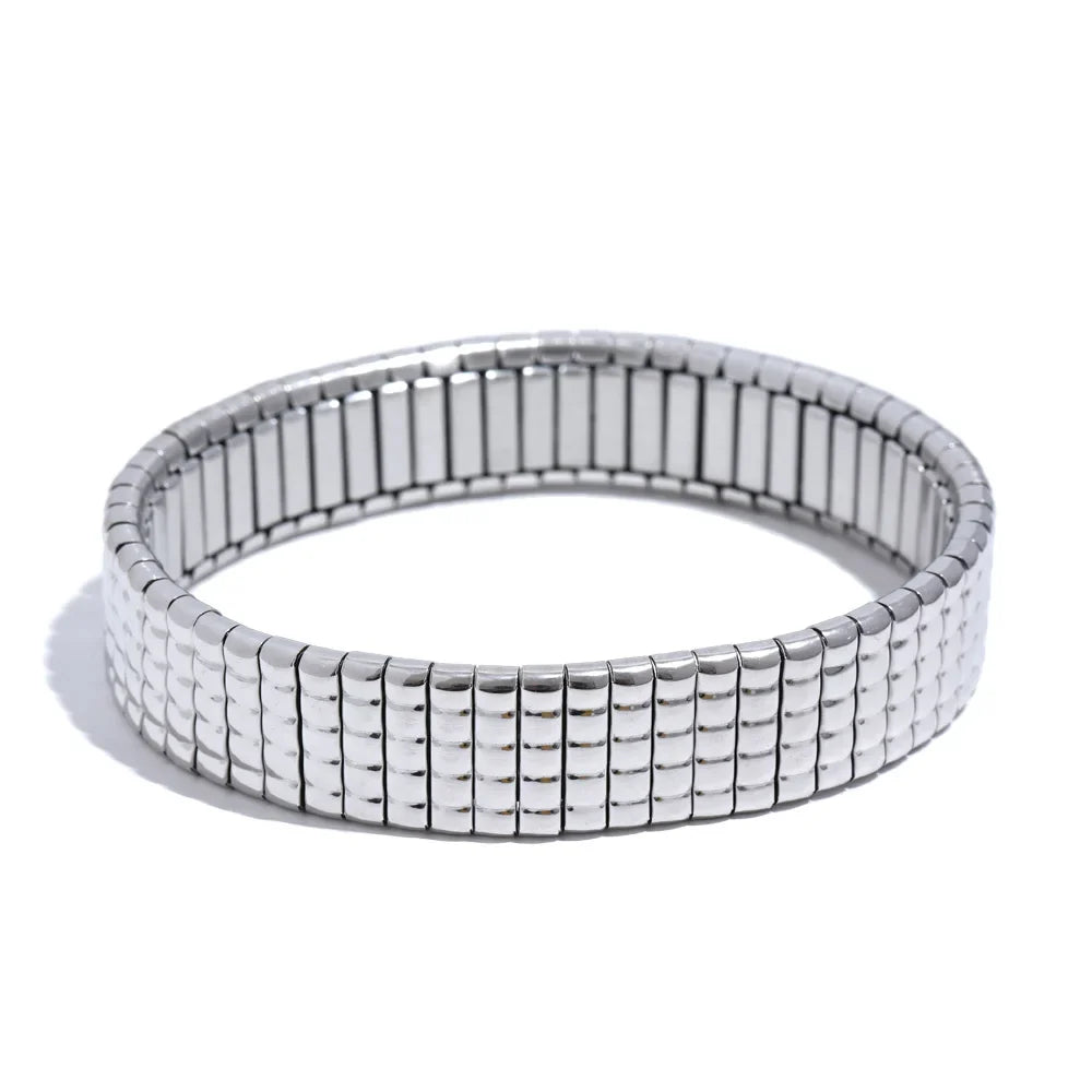 Wide Metal Bracelet