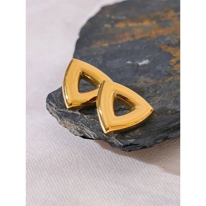 Triangle Hollow Stud Earrings