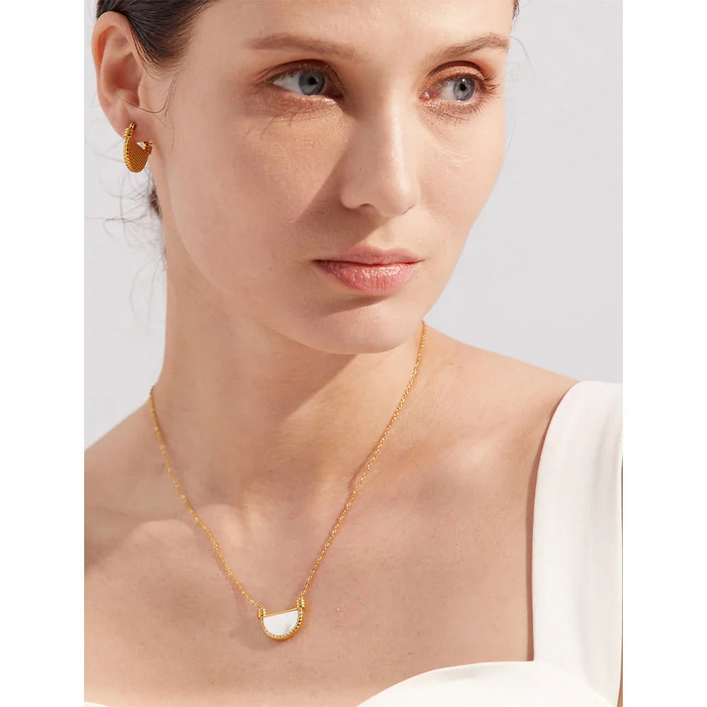 Opal Necklace Earring Set