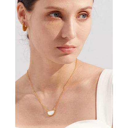 Opal Necklace Earring Set