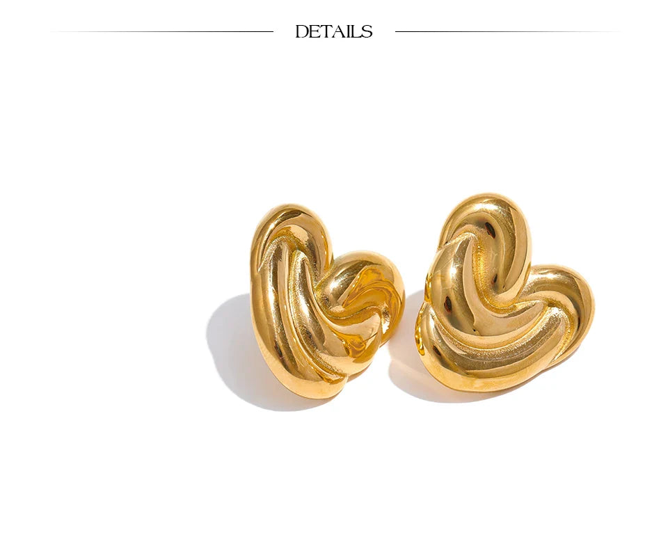 Heart studs