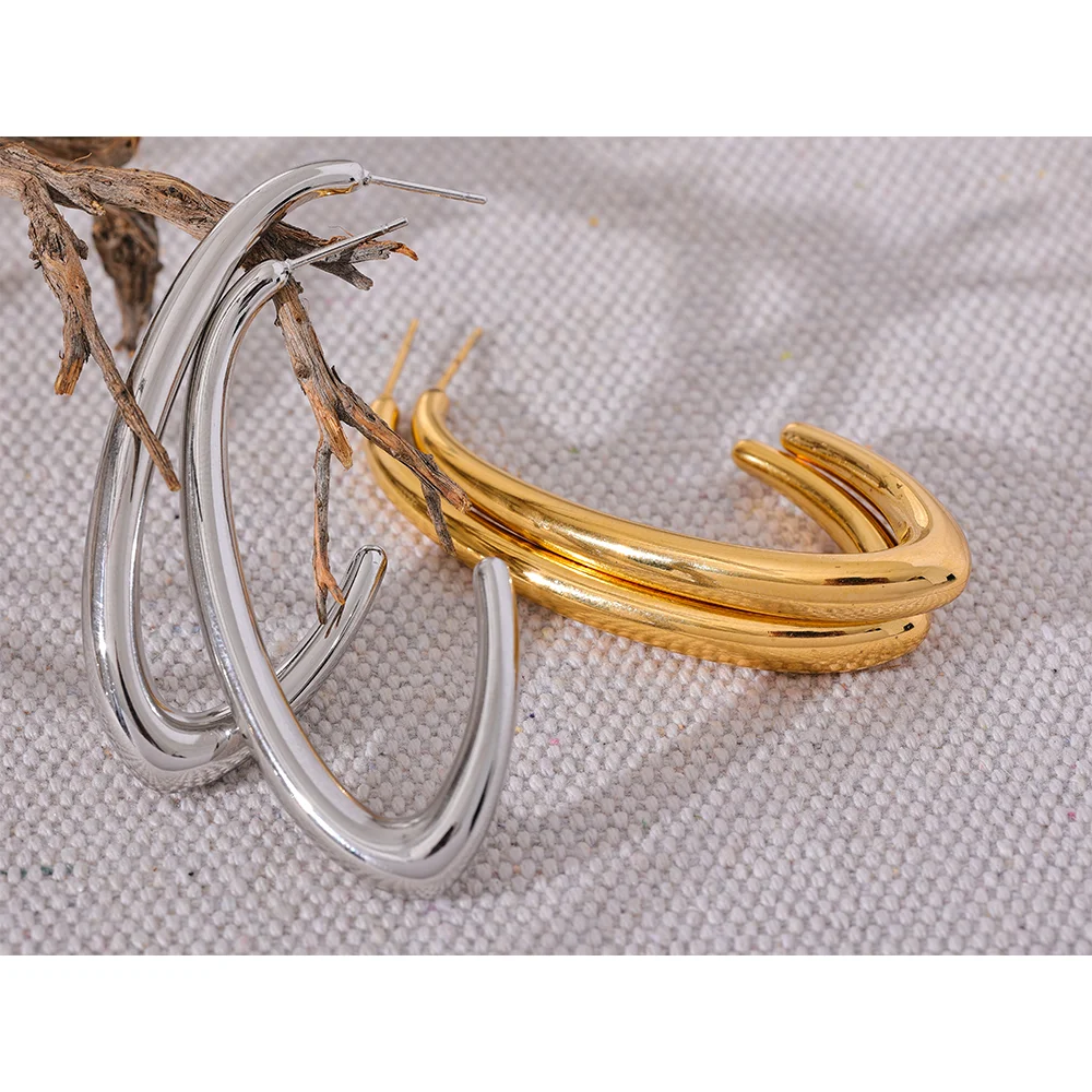 Long Geometric Earrings