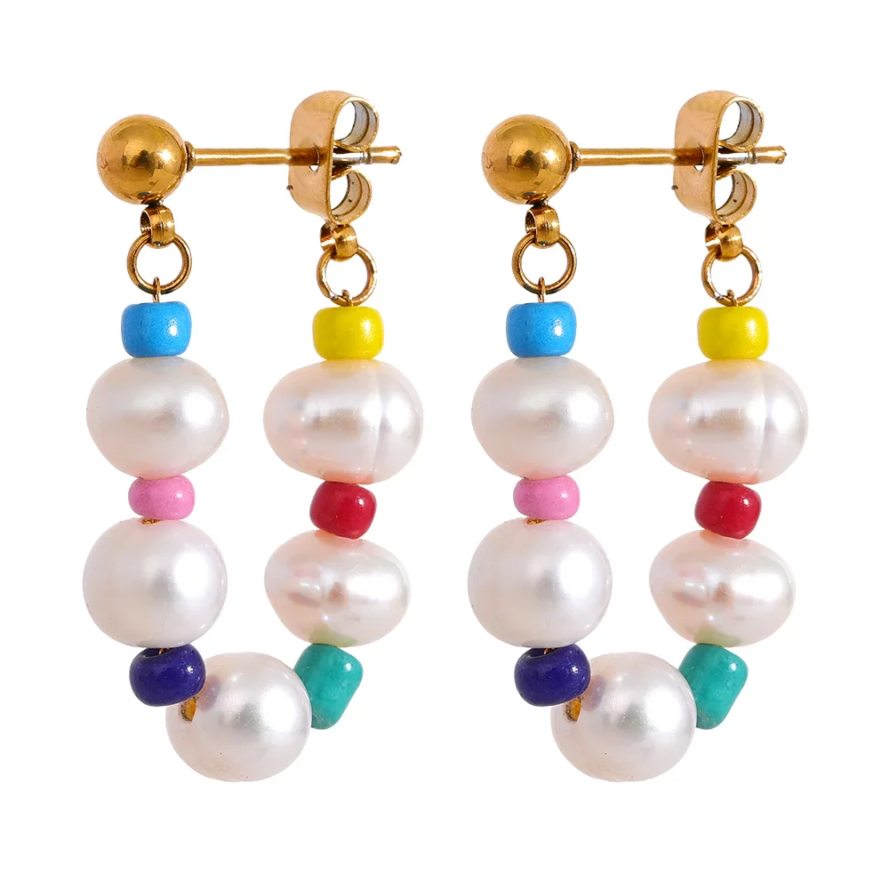 Y2K Stainless Steel Hoop Earrings