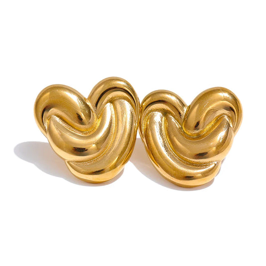 Heart studs