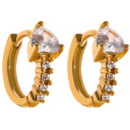 Delicate Geometric Huggie Earrings